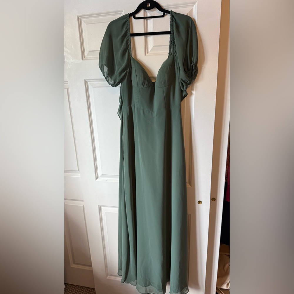 Azazie Eucalyptus Bridesmaid Dress